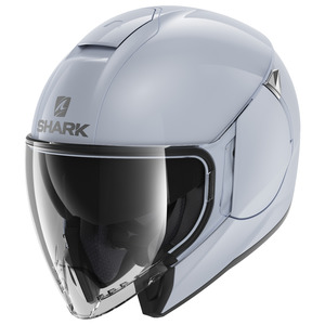 Шлем SHARK CITYCRUISER DUAL BLANK White/Silver Glossy S