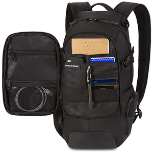 Рюкзак Swissgear, чёрный, 24х15,5х46 см, 15,5 л, фото 6