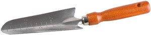 Посадочный совок GRINDA 290 мм, нержавеющая сталь, деревянная ручка 8-421113, фото 1
