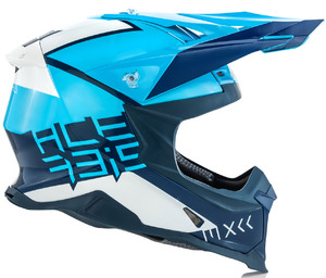 Шлем Acerbis X-RACER VTR White/Blue XS, фото 3