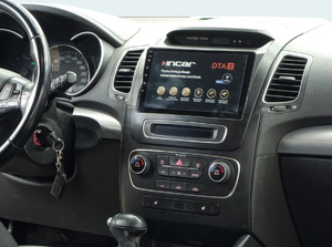 Рамка InCar для UMS KIA Sorento 2013-2019 (XM), 9" (тип3 Консоль 2 части), фото 6