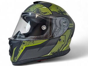 Шлем AiM RH365 Carbon Renault green XXL, фото 1