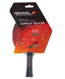 Ракетка для настольного тенниса Roxel Hobby Colour Burst, коническая, фото 4