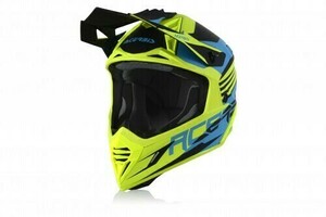 Шлем Acerbis X-TRACK Light Blue/Fluo Yellow XXL