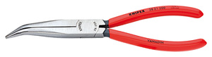 Плоскогубцы механика, плоскокруглые губки 40°, 200 мм, фосфатированные, обливные ручки KNIPEX KN-3821200