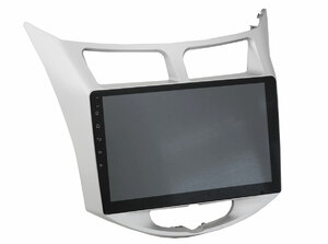 Рамка InCar для UMS HYUNDAI Solaris 2011-2017, 10" SILVER, фото 4