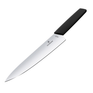 Нож Victorinox разделочный, лезвие 22 см, черный, фото 2