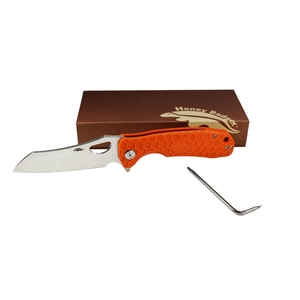 Нож Honey Badger Wharncleaver D2 L (HB1160) с оранжевой рукоятью, фото 5