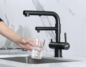 Смеситель для кухни ZORG Inox (SZR-3216 GRAFIT) Графит, фото 3