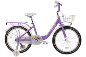 Велосипед Tech Team Milena 20" фиолетовый (алюмин) корзина