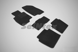 Ворсовые LUX коврики в салон Seintex для Mazda 6 2012-н.в. (черные, 86278), фото 1