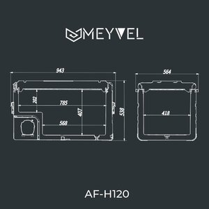 Компрессорный автохолодильник Meyvel AF-H120, фото 14