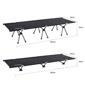 Раскладушка Naturehike XJC06 190х65х38 см, до 150 кг, черная, фото 9