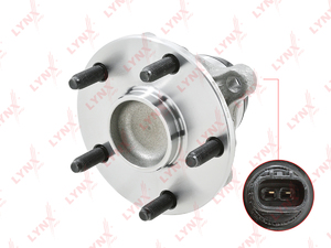 Ступица передняя в сборе R в сборе с ABS LYNXauto WH-1155. Для: LEXUS ЛЕКСУС GS 05-11 / IS II05>, TOYOTA Тойота Crown(Кроун)(18/20/21) 03> / Mark X(120/130) 04>, фото 3