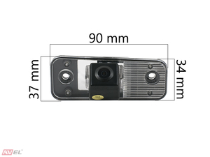 Штатная камера заднего вида c динамической разметкой Avel AVS326CPR (#028) для HYUNDAI SANTA FE II (2006-2012)