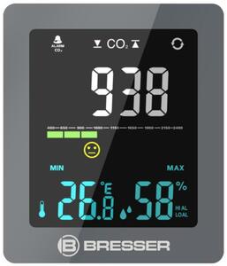 Гигрометр Bresser Air Quality Smile с датчиком CO2, серый, фото 2