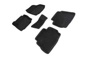 Коврики EVA 3D соты для Ford Mondeo IV (овальный крепеж) 2007-2010 (черные, 95397)