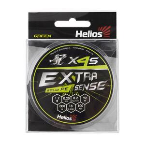 Шнур Extrasense X4S PE Green 92m 1.2/18LB 0.20mm (HS-ES-X4S-1.2/18LB) Helios, фото 3