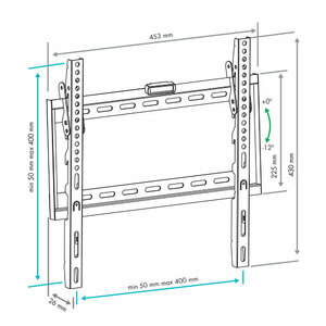 Настенный кронштейн для LED/LCD телевизоров VLK TRENTO-34 BLACK, фото 2