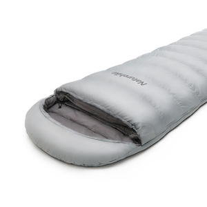 Ультралёгкий спальный мешок Naturehike RM80 Series Утиный пух Grey Size M, молния слева, 6927595707197L, фото 2
