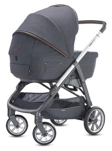 Коляска Inglesina Aptica System Duo 2 в 1 на шасси Aptica Graphite Coffee, Tailor Denim, фото 5