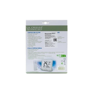 Термометр LaCrosse WS6811WHI-SIL, с наружным датчиком, серебро, фото 3