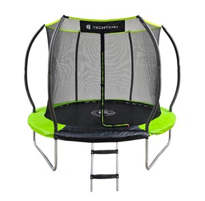 Батут каркасный Tech Team KENGA 8FT черный-зеленый / black-green, фото 4