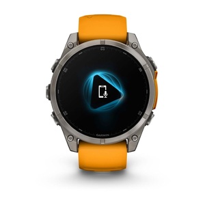 Часы Garmin Fenix 8 47mm AMOLED Saph Graphite DLC Titanium Spark Orange-Graphit Sln (010-02904-11G), фото 4