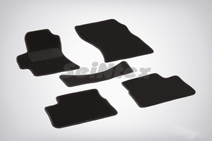 Ворсовые LUX коврики в салон Seintex для Subaru Impreza 2007-2011 г.в. (черные, 83182), фото 1