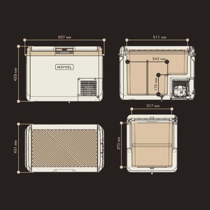 Автохолодильник Meyvel AF-M50 (Black), фото 4