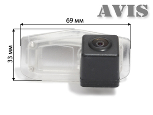 CCD штатная камера заднего вида с динамической разметкой AVEL Electronics AVS326CPR (#020) для HONDA CIVIC 4D IX (2012-...)/ ACCORD IX (2012-...)