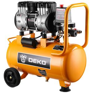 Компрессор воздушный поршневой безмасляный DEKO AC24-180/8, 24л ресивер, фото 2
