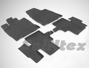 Резиновые коврики с высоким бортом Seintex для Nissan Pathfinder IV 2014-н.в.
