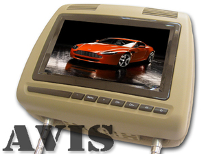 Подголовник со встроенным DVD плеером и LCD монитором 9" Avel AVS0911T, фото 1