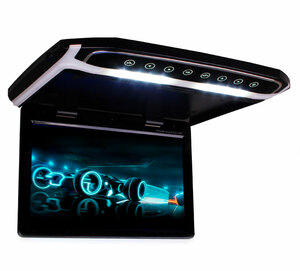 Автомобильный потолочный монитор 17,3" со встроенным Full HD медиаплеером ERGO ER174FH (HDMI/AC3) черный, фото 1