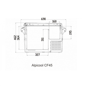 Автохолодильник Alpicool CF45 (12/24), фото 2