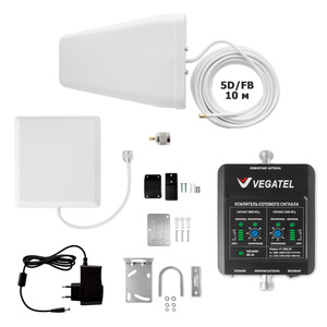 Готовый комплект усиления сотовой связи VEGATEL VT-1800E/3G-kit (дом, LED), фото 1