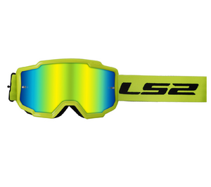 Очки кроссовые LS2 CHARGER Goggle с хамелеон линзой (желтый, hiv yellow with yellow iridium visor, Универсальный), фото 1