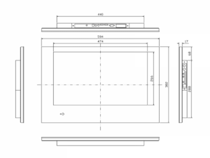 Сенсорная Android панель для кухни AVS220KT (черная рамка), фото 6