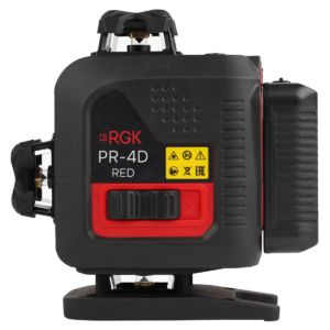 Лазерный уровень RGK PR-4D Red с красным лучом, фото 4