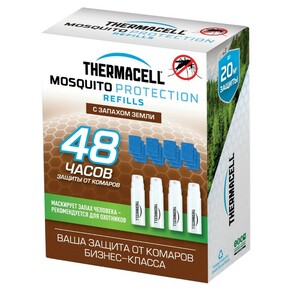 Набор запасной Thermacell с запахом земли (4 газовых картриджа + 12 пластин), фото 2