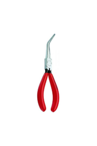 Длинногубцы KNIPEX, острые плоские гладкие губки 55 мм 45°, длина 160 мм, фосфатированные, обливные ручки, фото 3