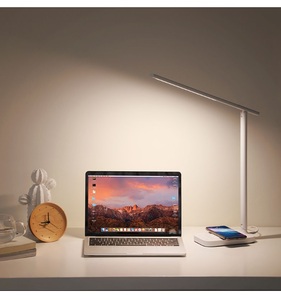 Настольная лампа Baseus Lett с беспроводной зарядкой Wireless Charging folding Desk Lamp White, фото 3