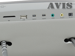 Подголовник со встроенным DVD плеером и LCD монитором 7" Avel AVS0745T (Серый), фото 3
