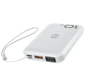 Портативное зарядное устройство Baseus Mini S Bracket 10W Wireless Charger 10000mAh 18W белый, фото 1