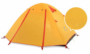 Палатка Naturehike NH18Z033-P трехместная желтая, фото 1