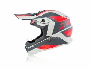 Шлем детский Acerbis IMPACT STEEL JUNIOR Red/Grey M (49-50), фото 5