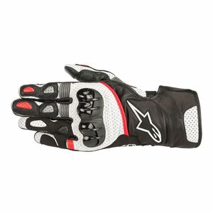 Мотоперчатки SP-2 V2 ALPINESTARS (черно-бело-красный, 123, XL), фото 2