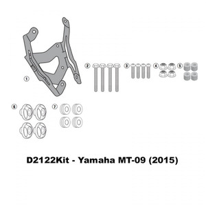 Стекло ветровое Yamaha MT-09 Tracer (15-17) Givi White (2122DT), фото 1
