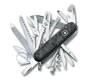 Нож Victorinox SwissChamp Damast LE 2021, 91 мм, 29 функций, чёрный